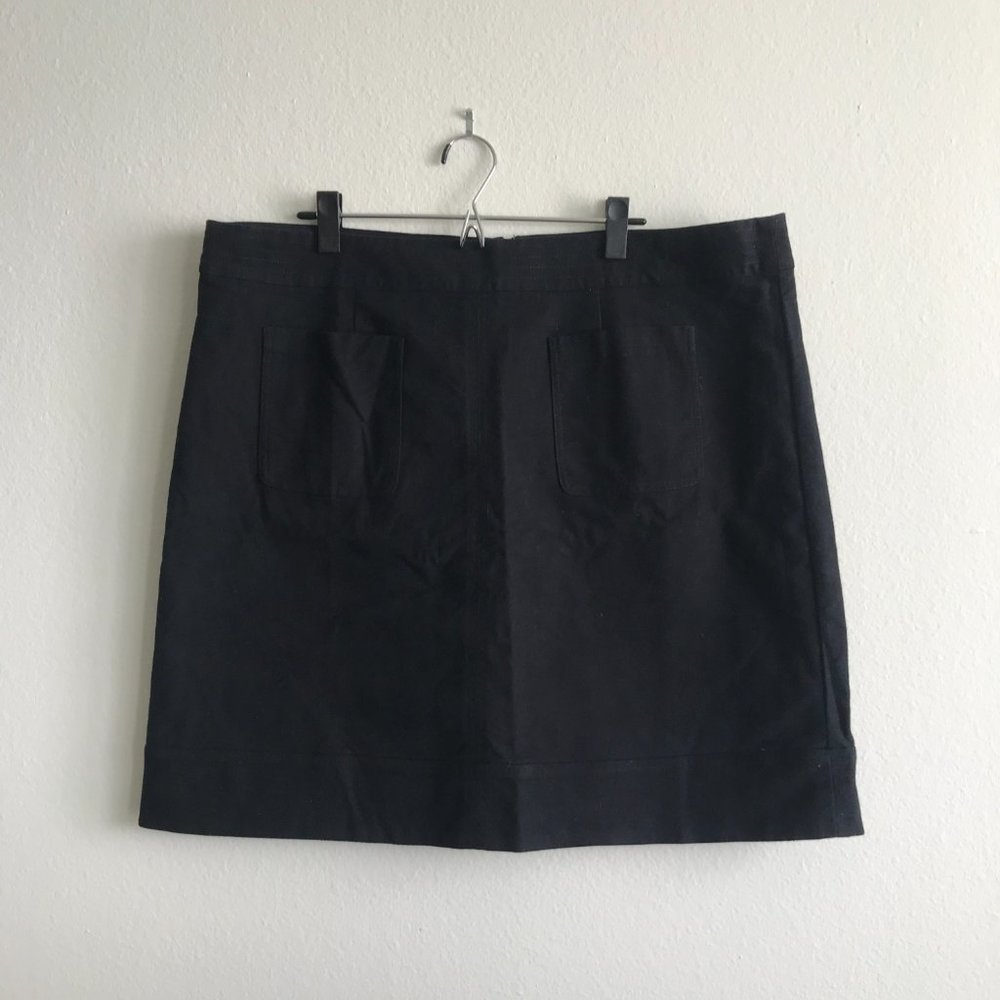 NWT Boden Black Cotton Pencil Skirt with Front Pockets Size US 18L UK 22L - Picture 9 of 9